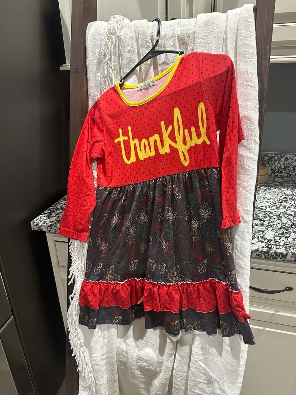Girl's Jelly the Pug size 14 apple dress